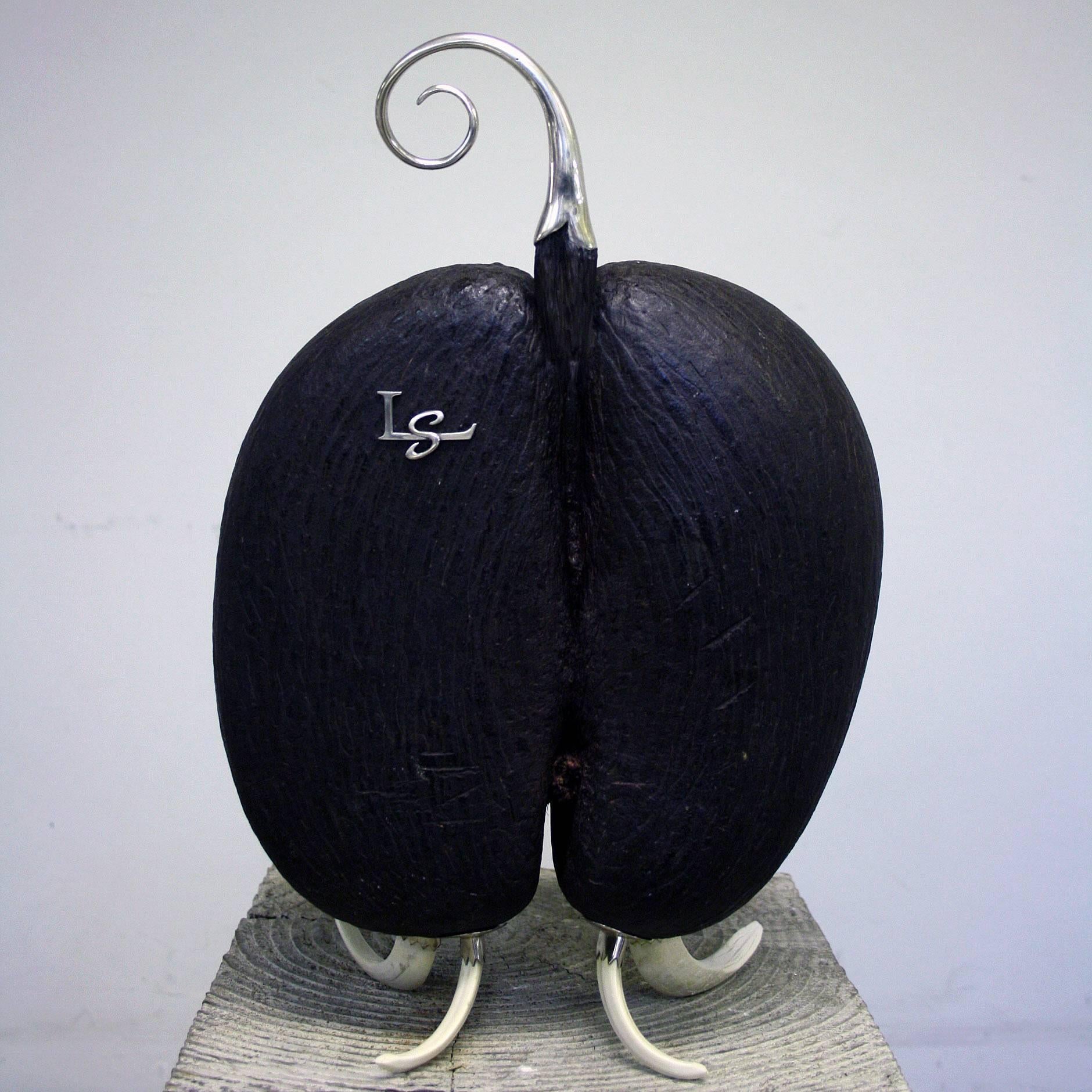 Contemporary Coco De Mer Sculpture by Glyn Lockett For Sale