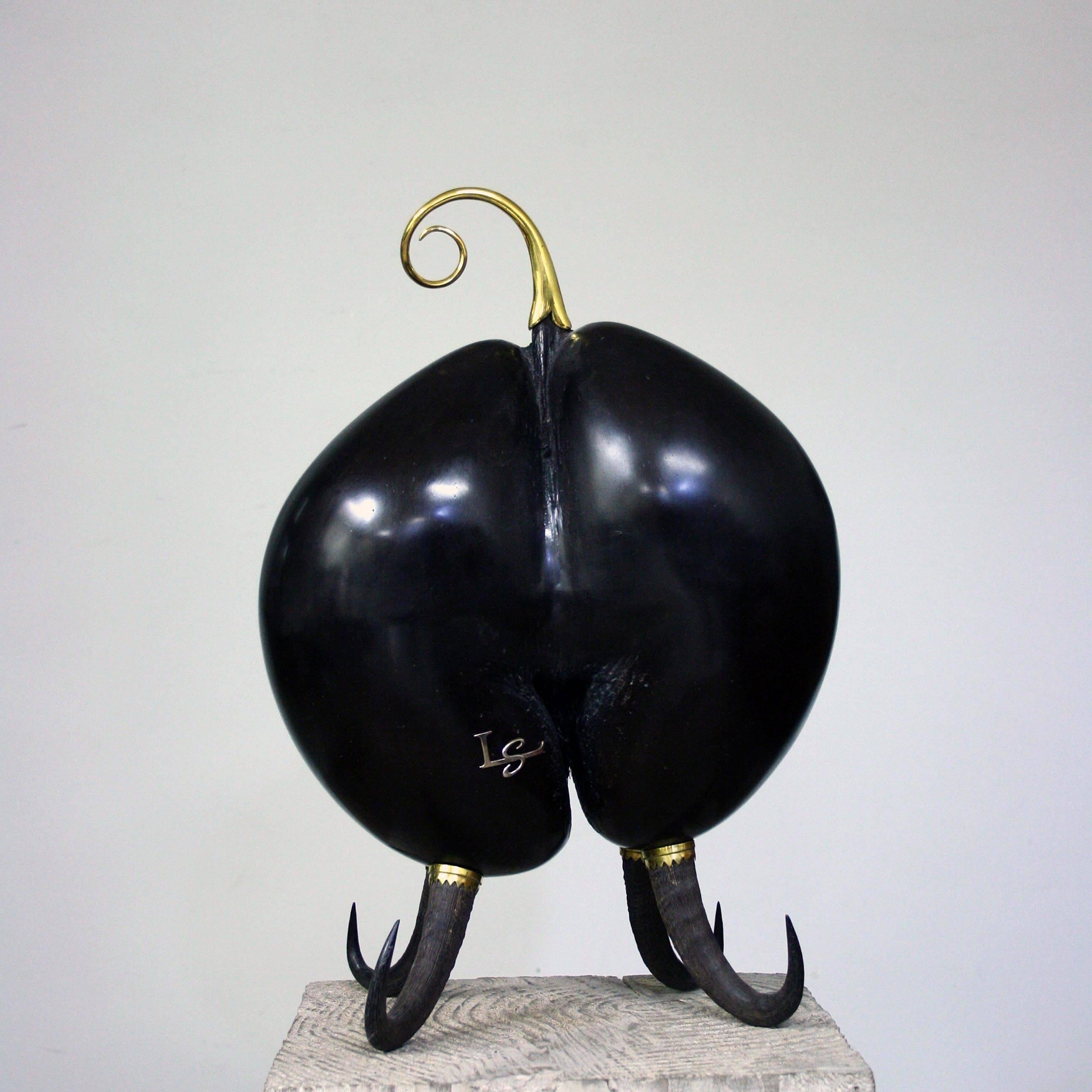 English Coco De Mer Sculpture by Glyn Lockett For Sale