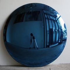 Large Blue Convex Mirror