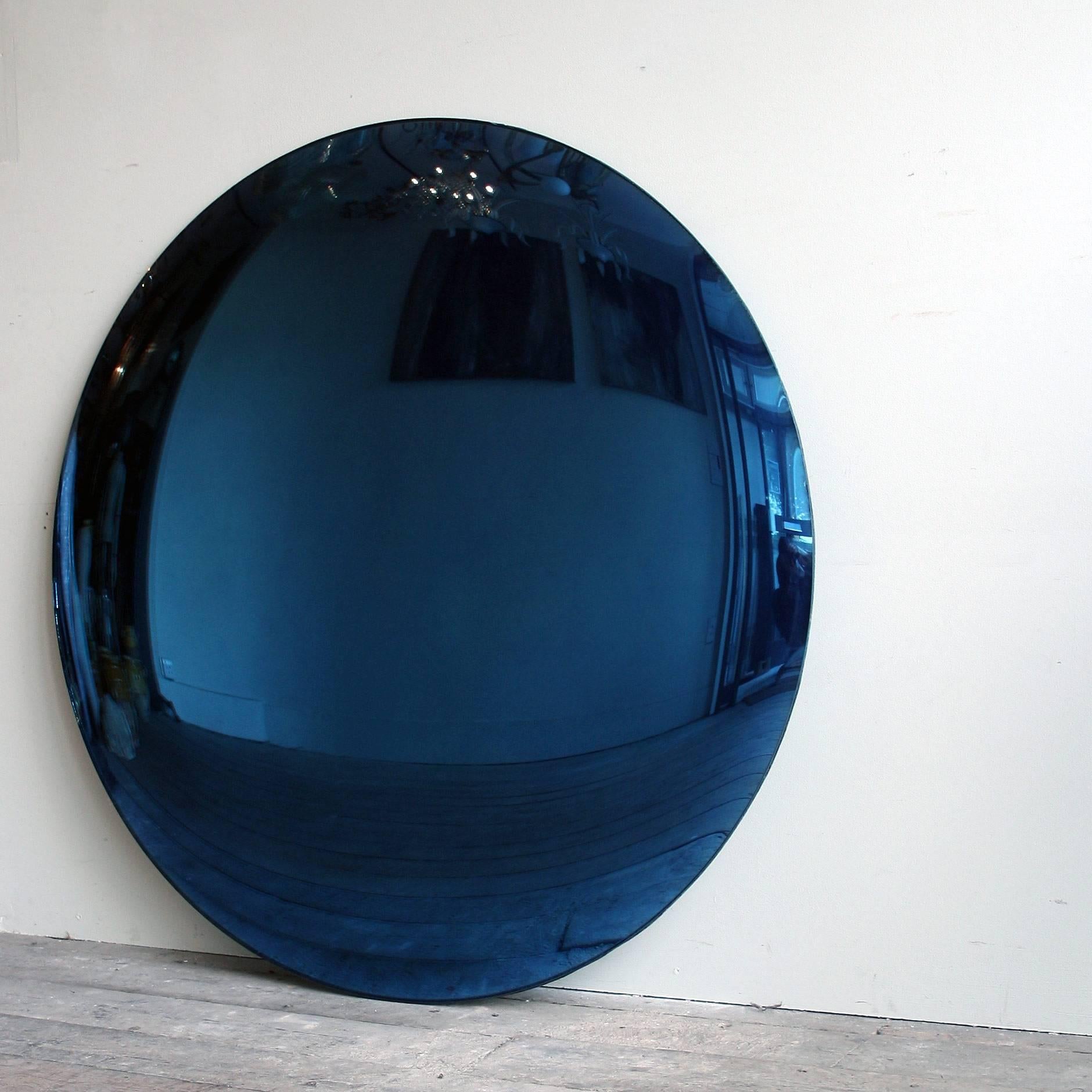large blue mirror