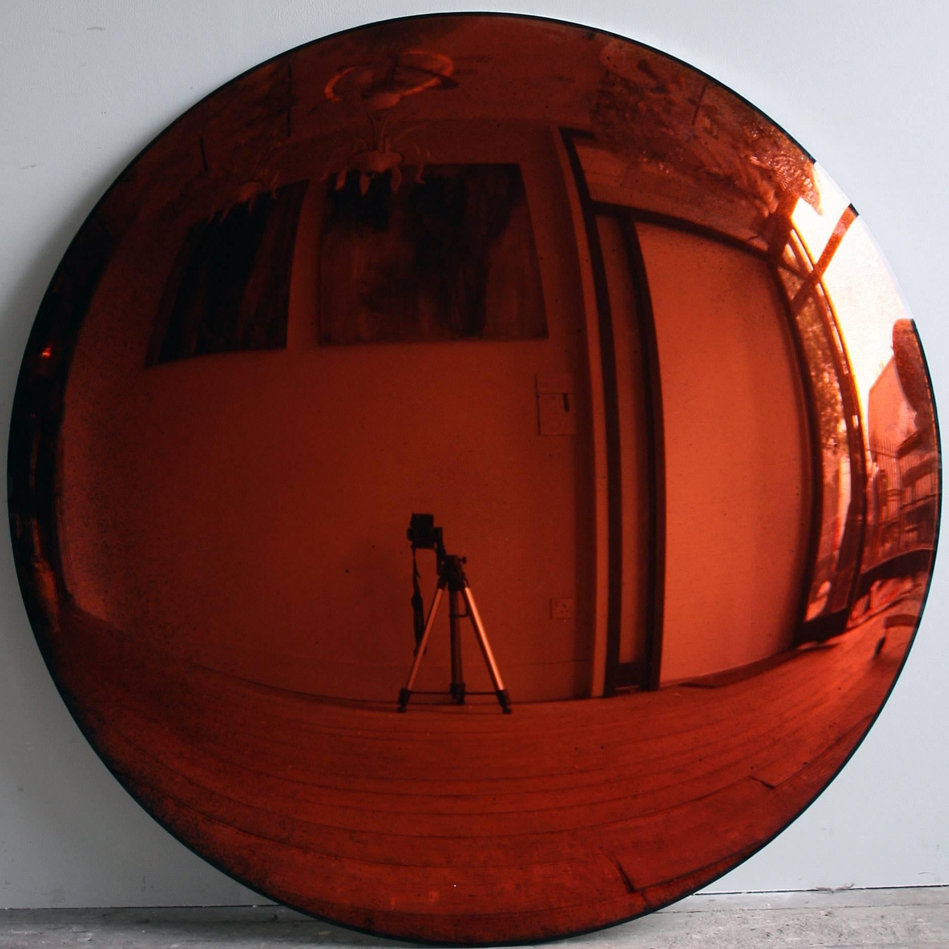 large copper mirror