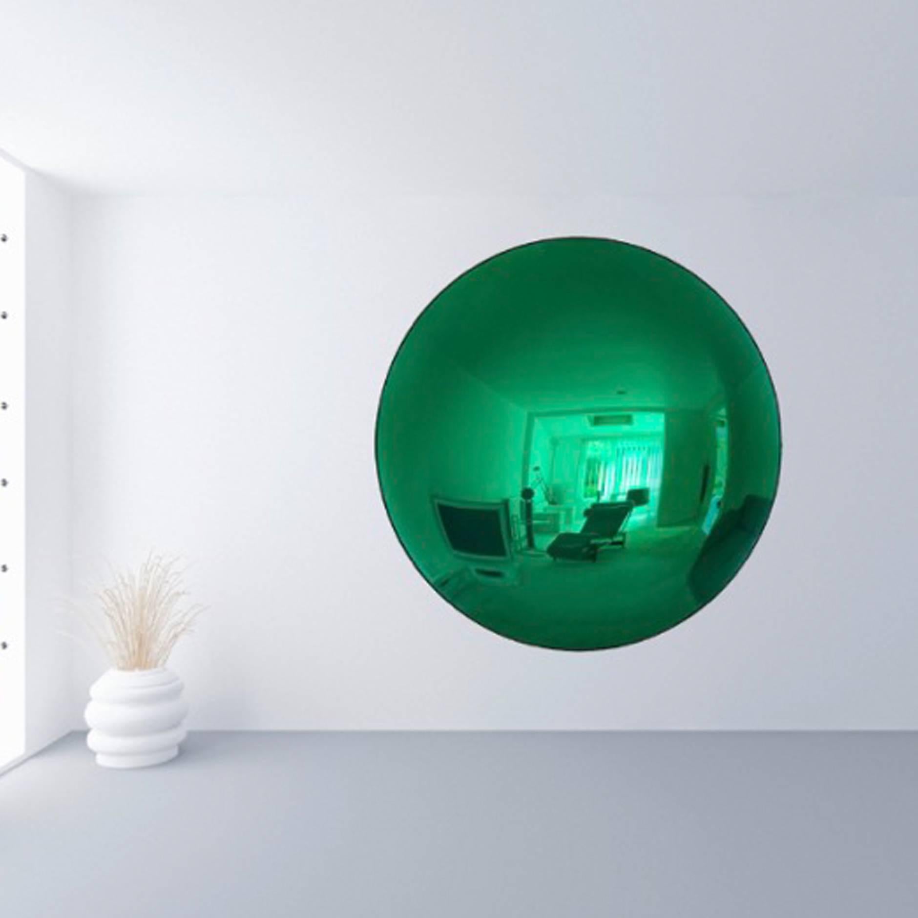 Grande-Bretagne (UK) Grand miroir vert convexe en vente