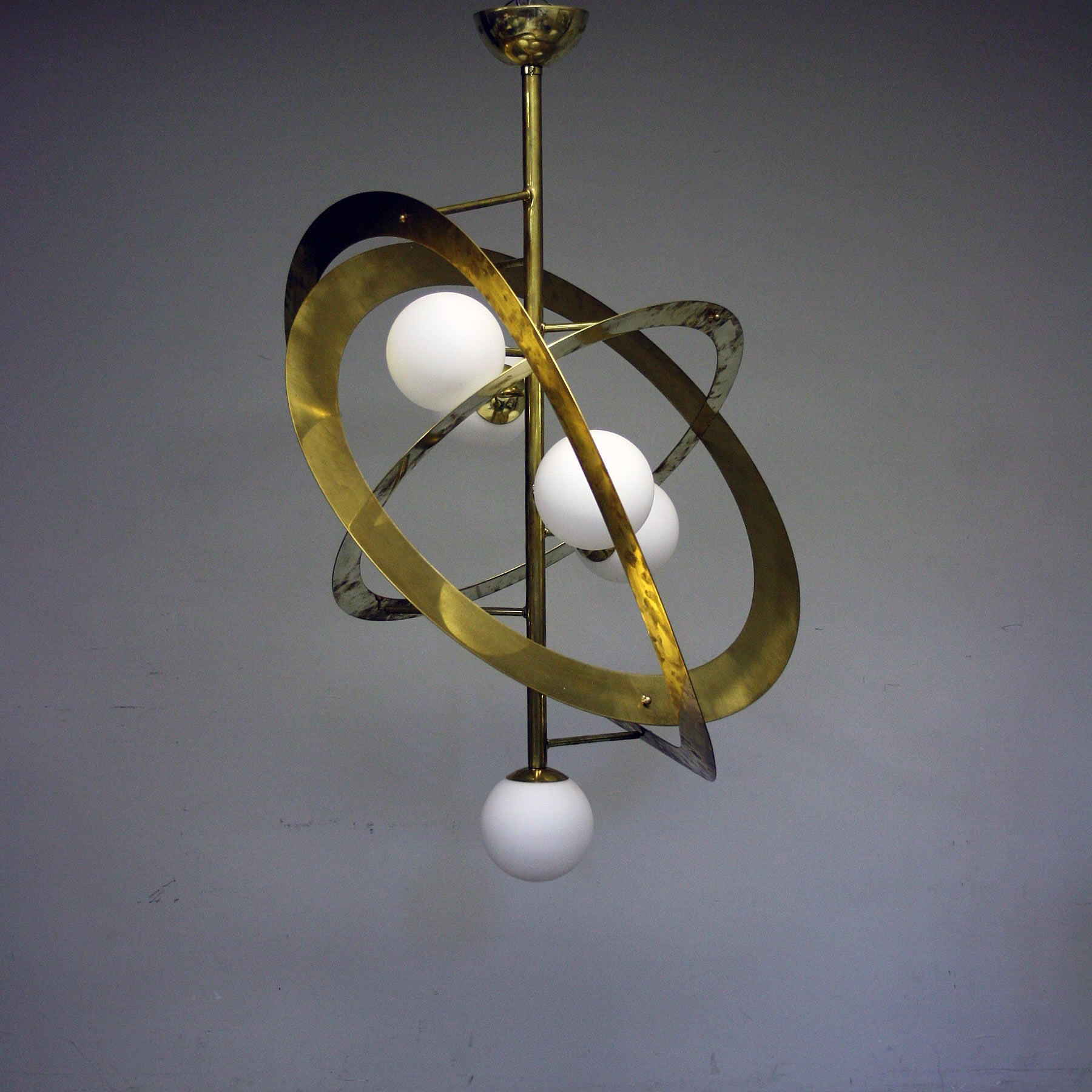 Late 20th Century Brass Solar System Ceiling Light At 1stdibs