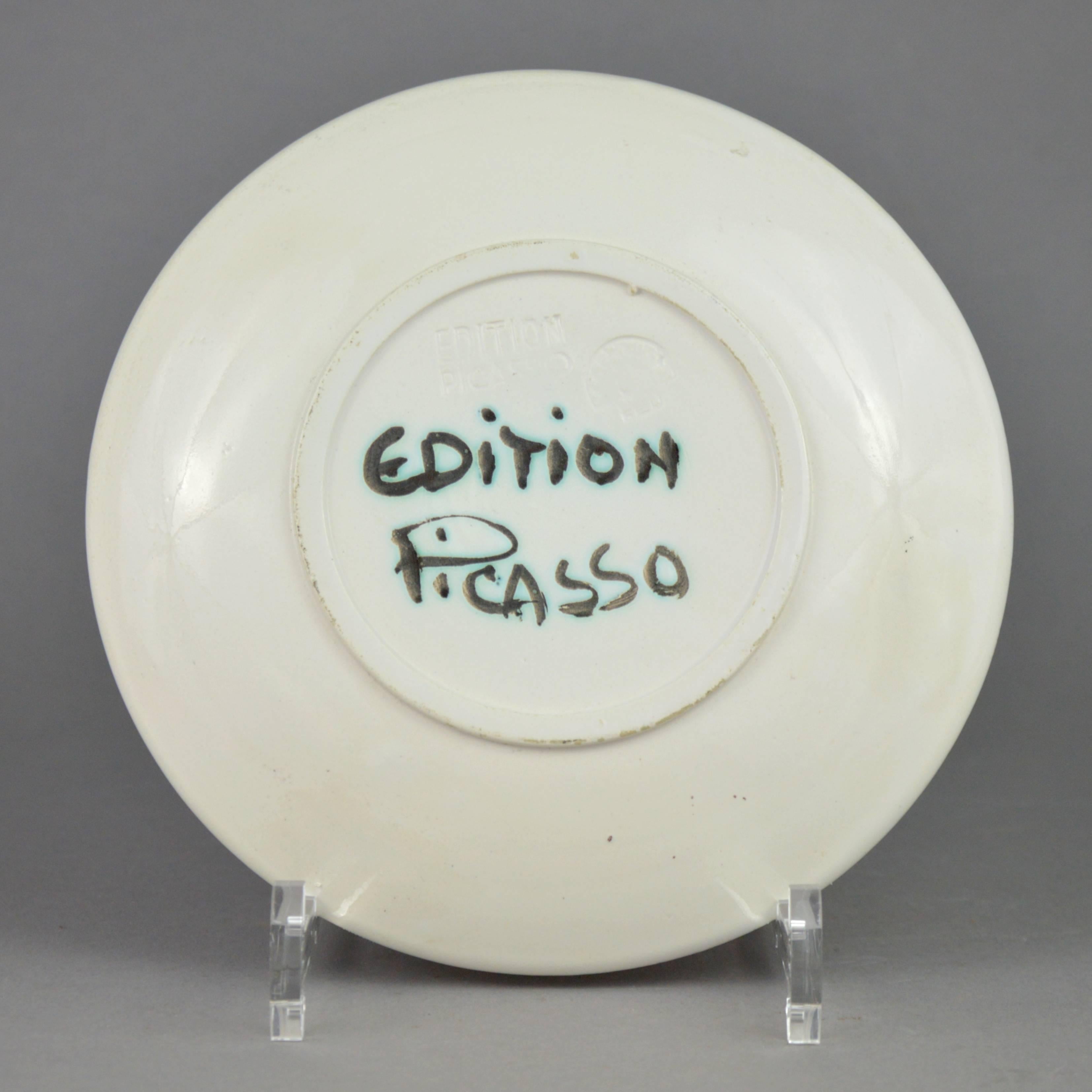 Modern Pablo Picasso Madoura Ceramic Picador Plate, 1948