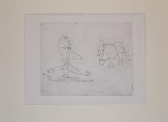 Paul Klee Etching, Was Läuft Er? 1932 Signed