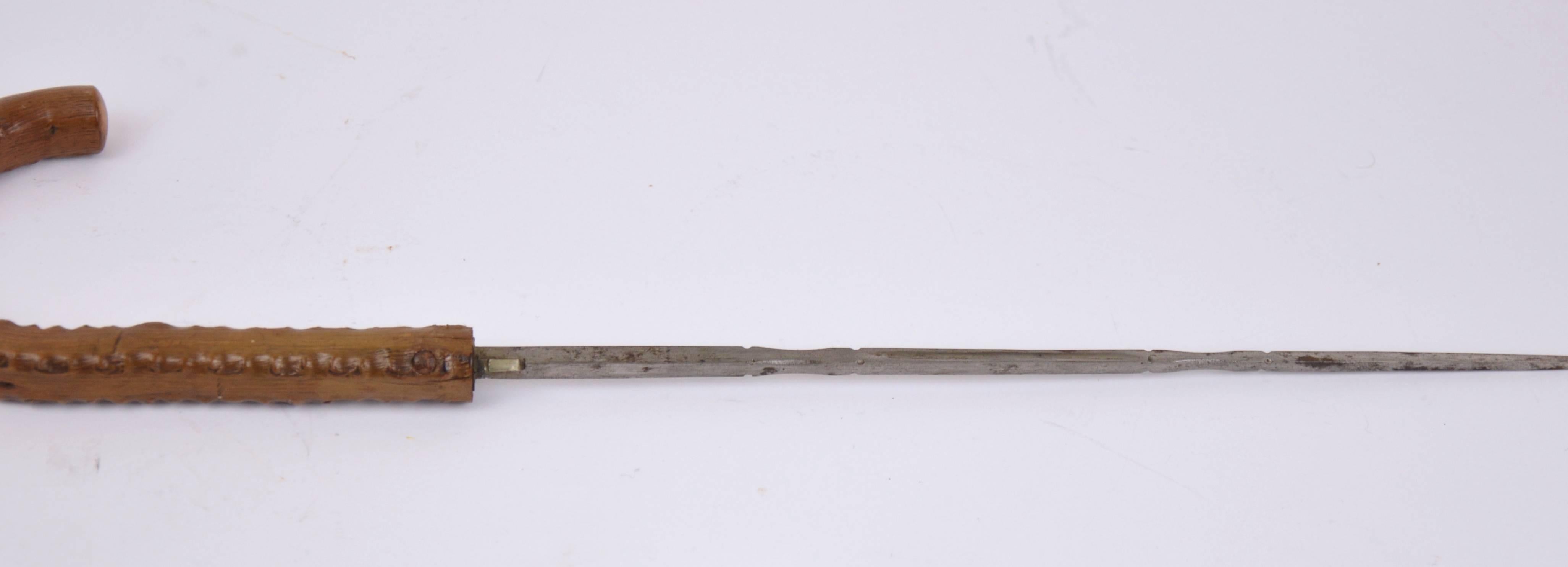 Antique Gentleman's Wooden Sword Cane 3