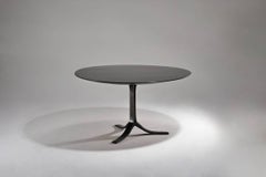 Bespoke Round Table with Polyurethane Color Black Finish by P. Tendercool