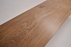 Antique Hardwood Console Table on Sand-Cast Base by P. Tendercool