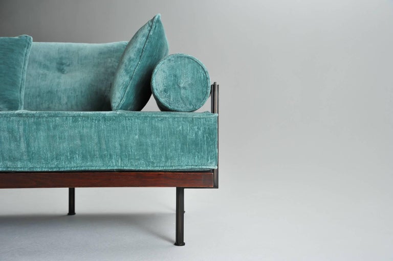 Bespoke Handmade Loveseat, Reclaimed Hardwood For Sale at 1stDibs