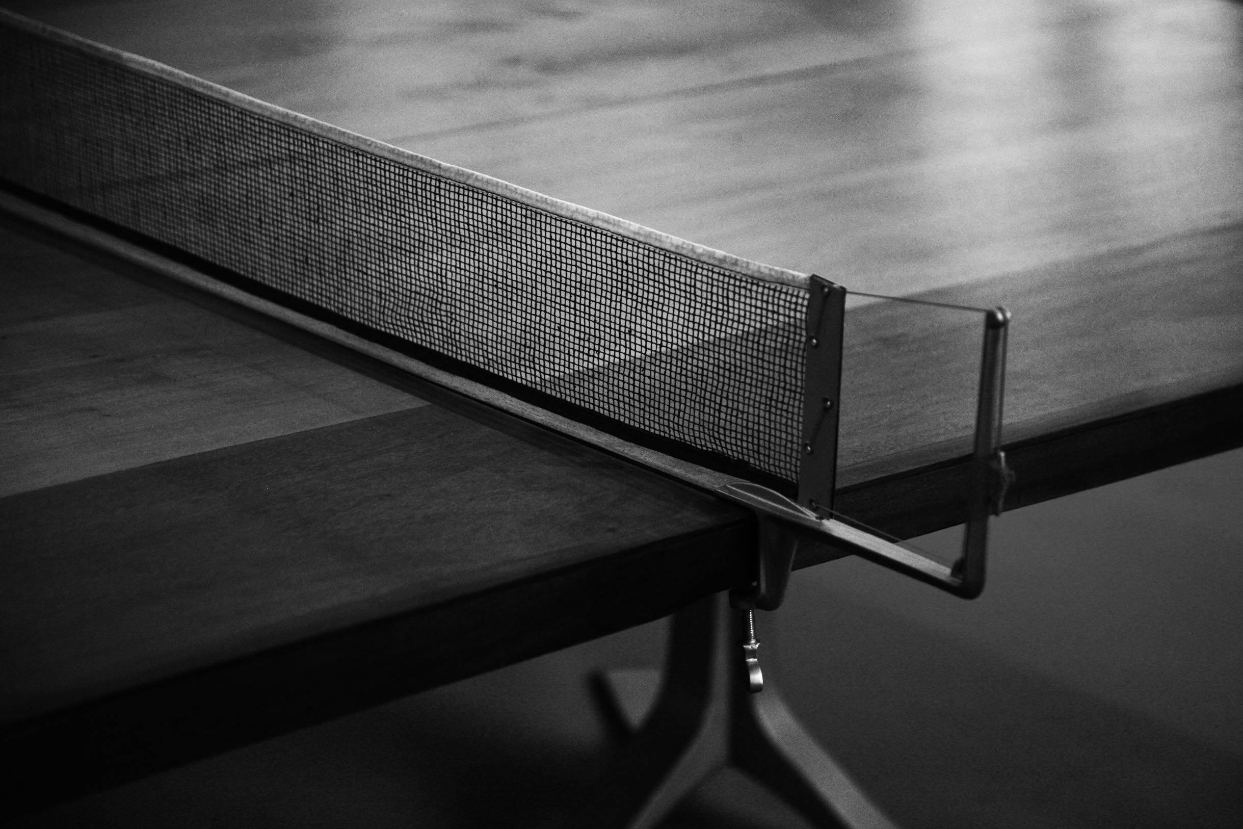 Minimalist Bespoke Ping Pong Table in Reclaimed Hardwood 'IN STOCK', by P. Tendercool