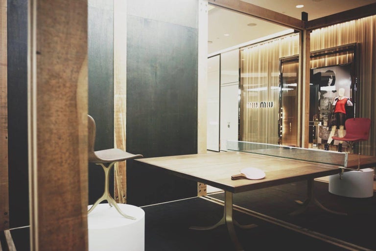 Bespoke Ping Pong Table In Reclaimed Hardwood In Stock By P Tendercool