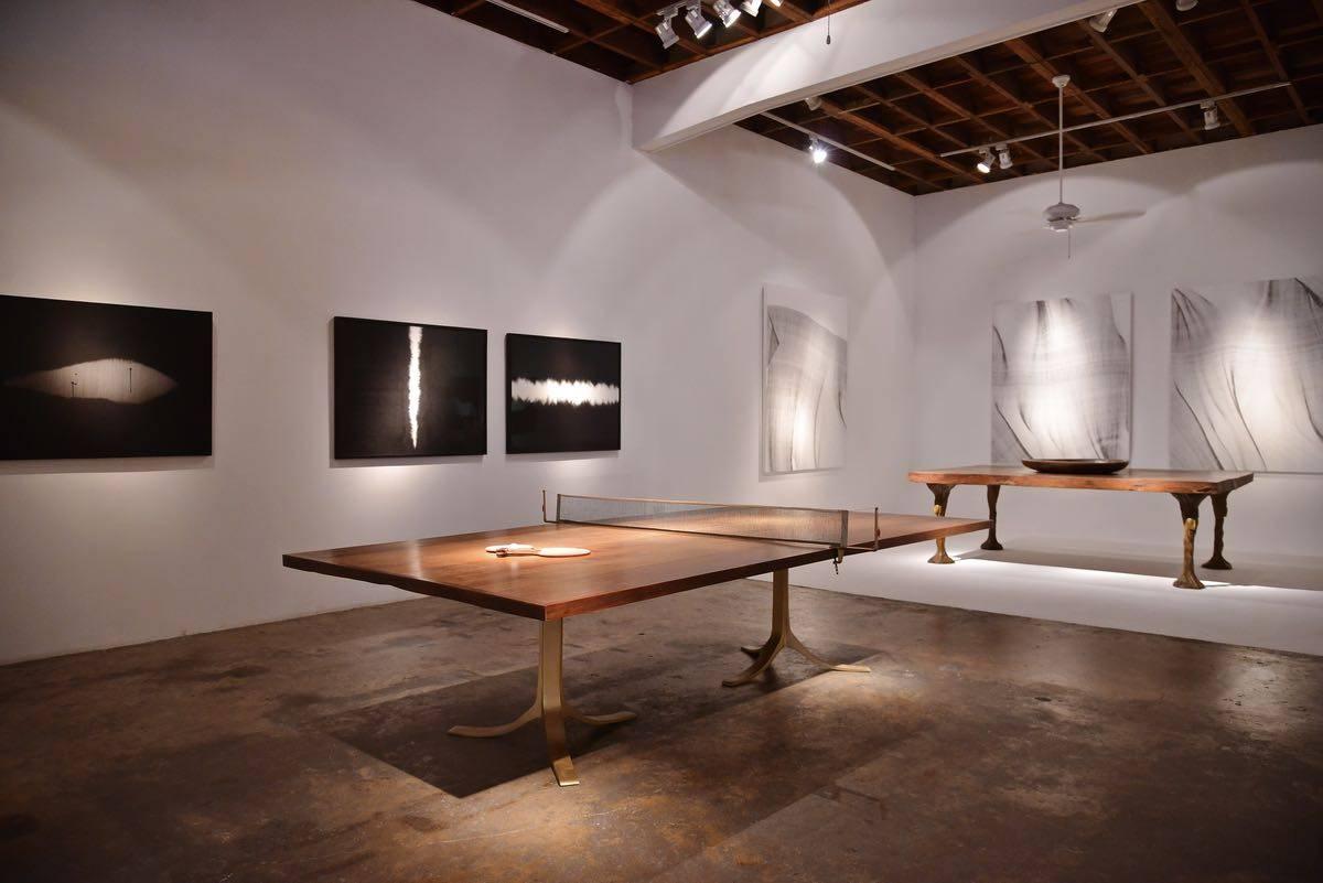 Bespoke Ping Pong Table in Reclaimed Hardwood 'IN STOCK', by P. Tendercool In Excellent Condition In Bangkok, TH