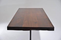 Bespoke Reclaimed Hardwood Table on Sand Cast Aluminum Base, P. Tendercool