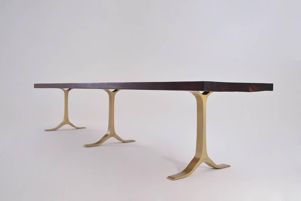 Available to order
we created this table for a Swiss entrepreneur who is renovating his house and was looking for a loooooong table.
He met us during a vernissage in our gallery, was in utter awe, came back the next day with his brief and we