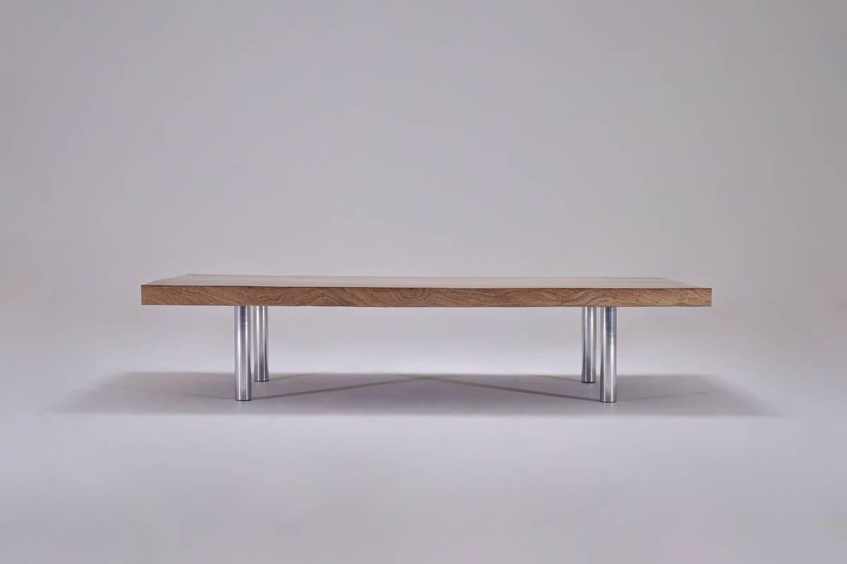 Available to order - 12 weeks

This coffee-table is awaiting shipping to Paris: a modern-art dealer who was visiting Bangkok. He was amazed by our work and our collection of Single slabs of Antique hardwood. After his return to Paris he