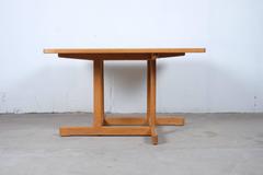 Oak Coffee Table with Perpendicular Frame by Børge Mogensen, Model #271