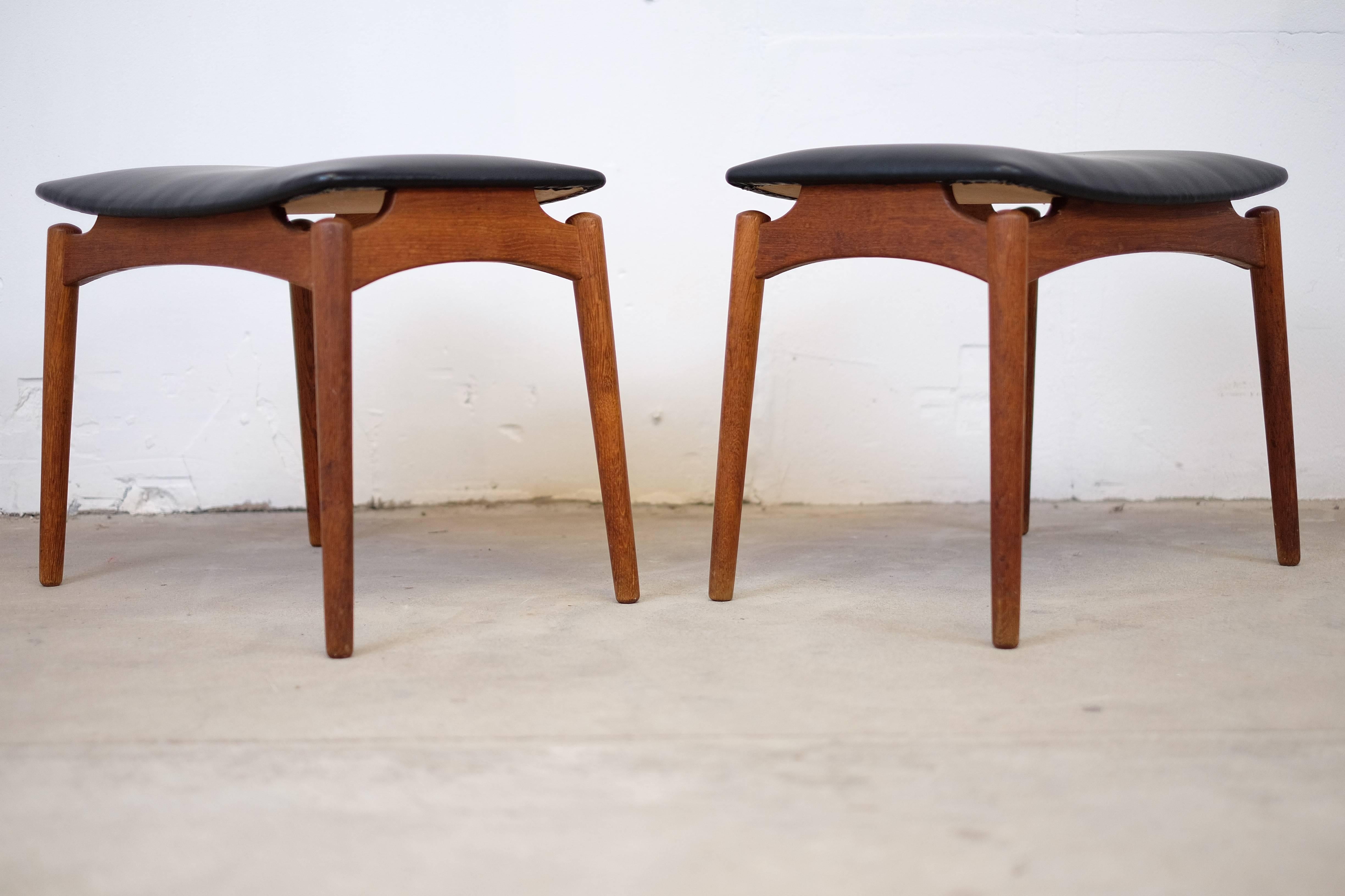 Mid-Century Modern Set of Two Stools by Ølholm