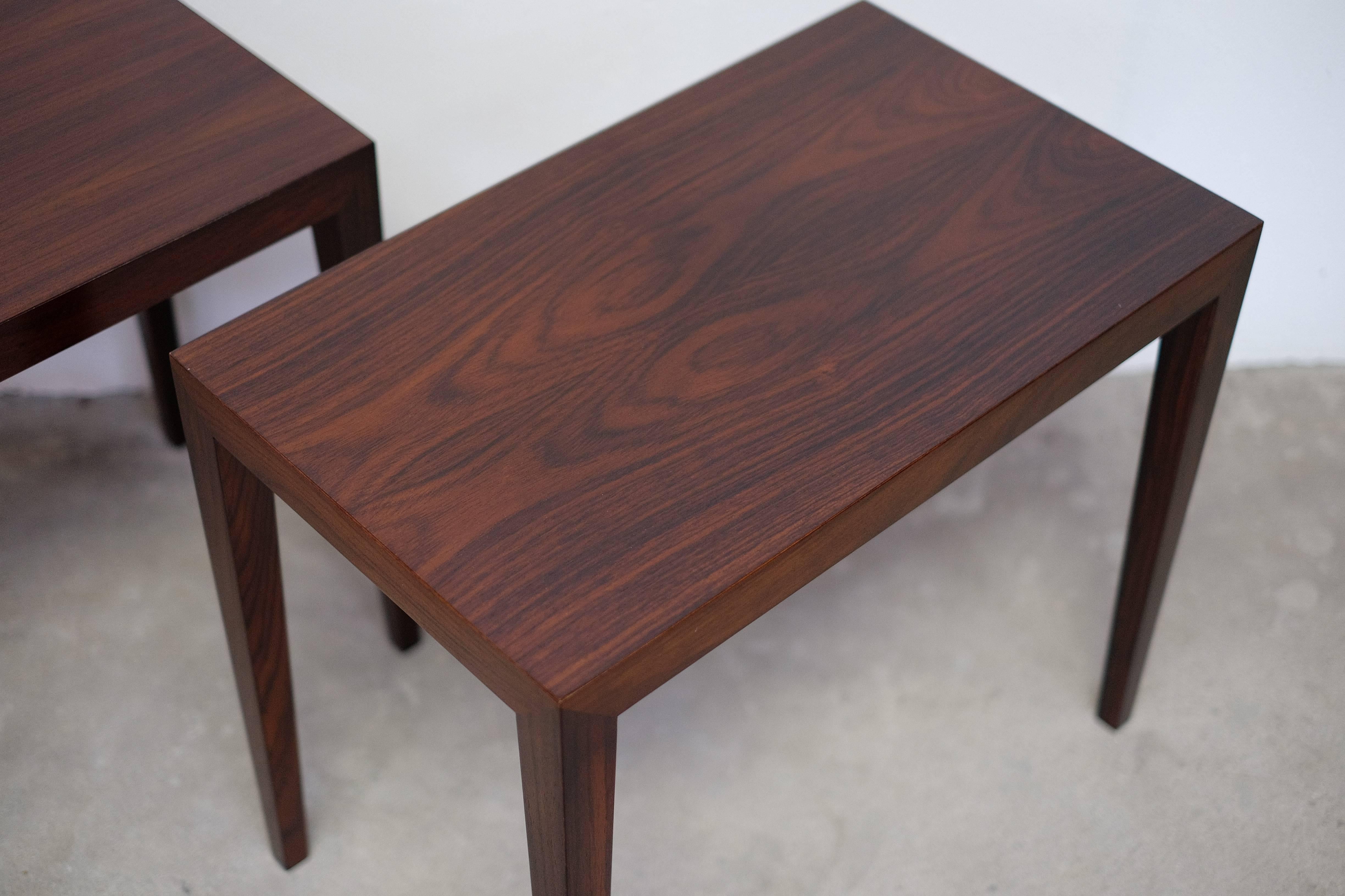 Mid-Century Modern Pair of Severin Hansen Side Tables