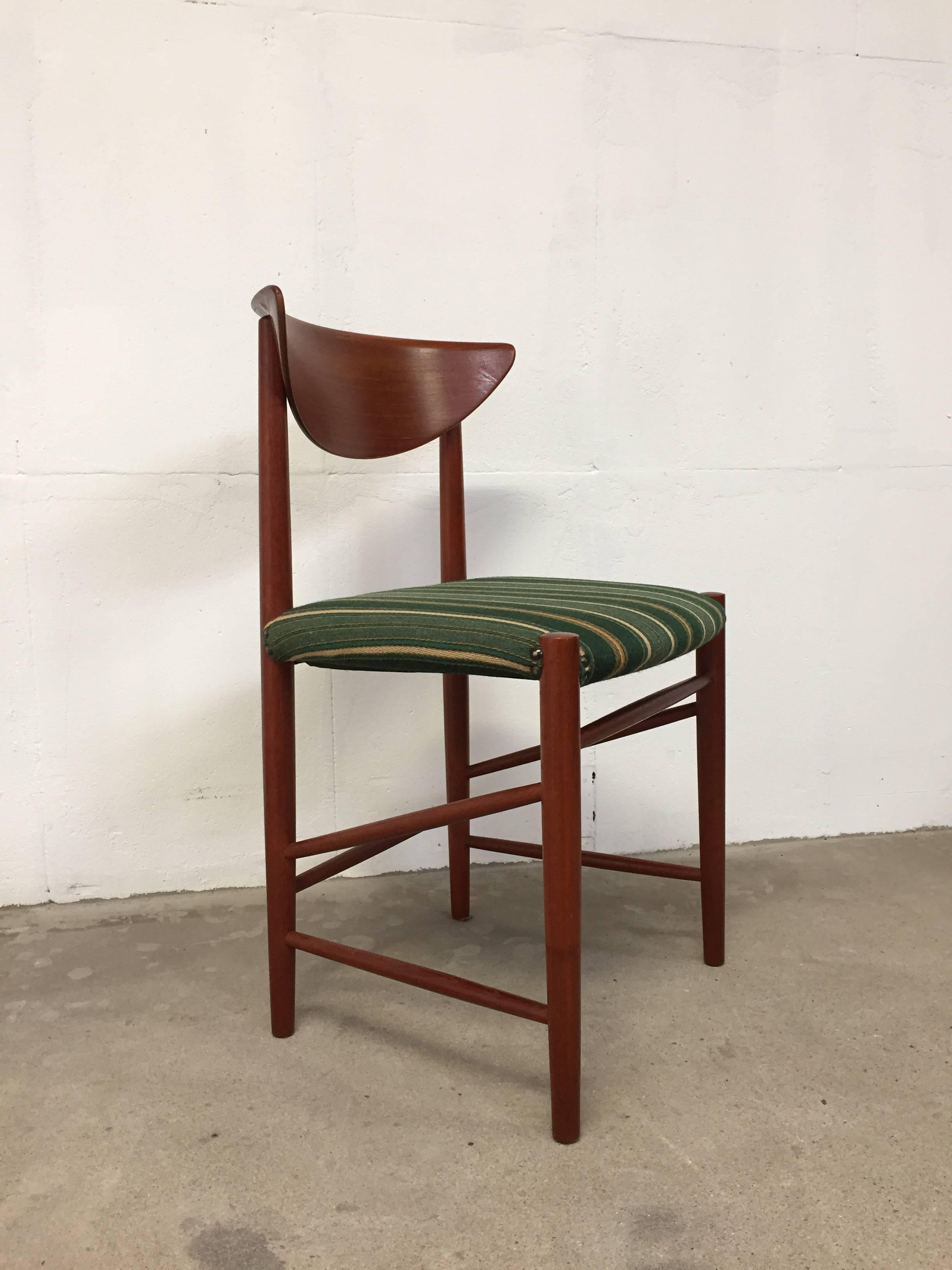 Mid-20th Century Set of Six 1960s Teak Dining Chairs by Peter Hvidt and Orla Mølgaard Nielsen