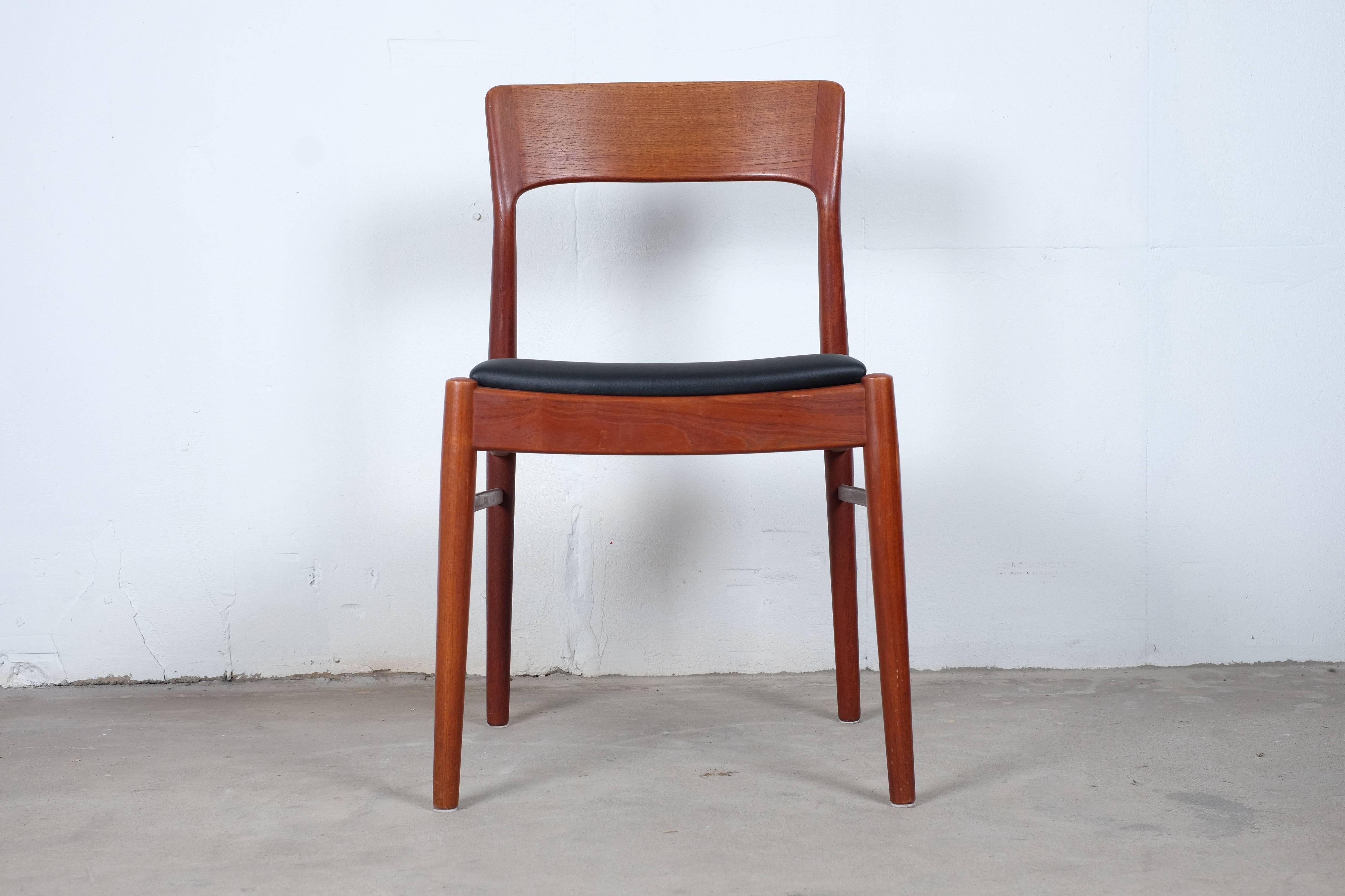 Set of Six Dining Chairs in Teak by Kai Kristiansen 1