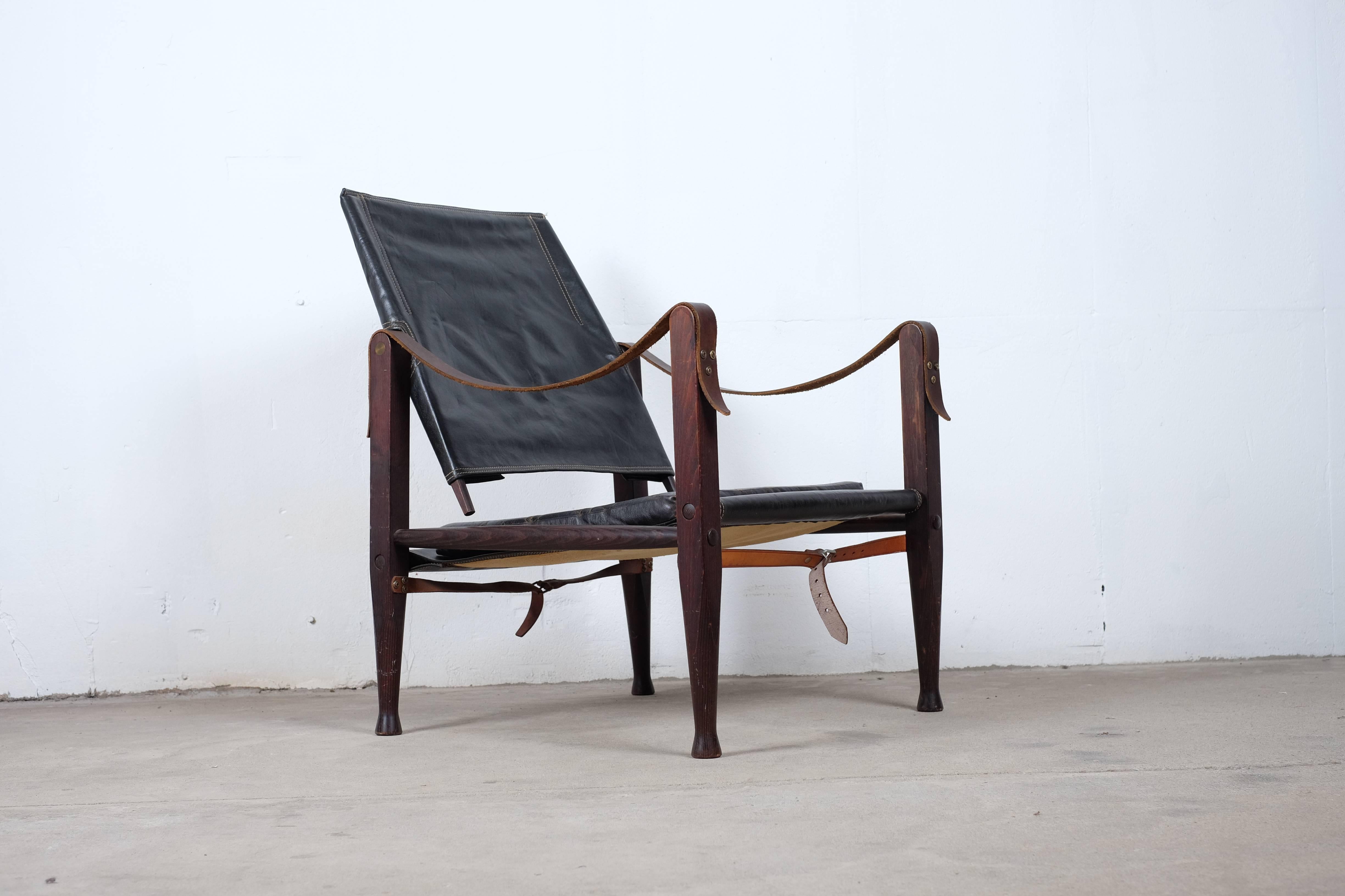 Safari Chair by Kaare Klint, 1937 In Good Condition In Middelfart, Fyn
