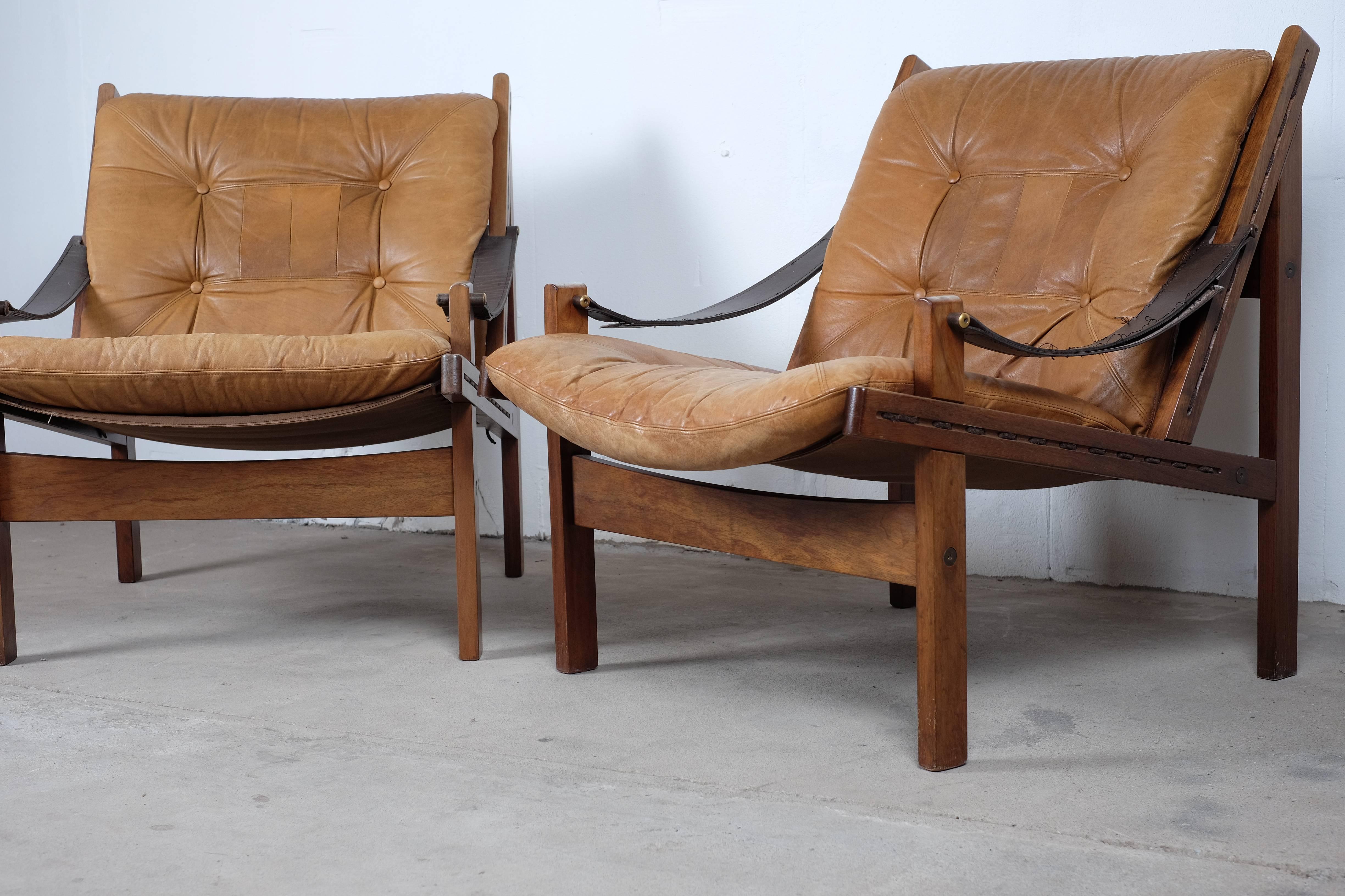 Mid-Century Modern Set of Three Easy Chairs Designed by Torbjørn Afdal