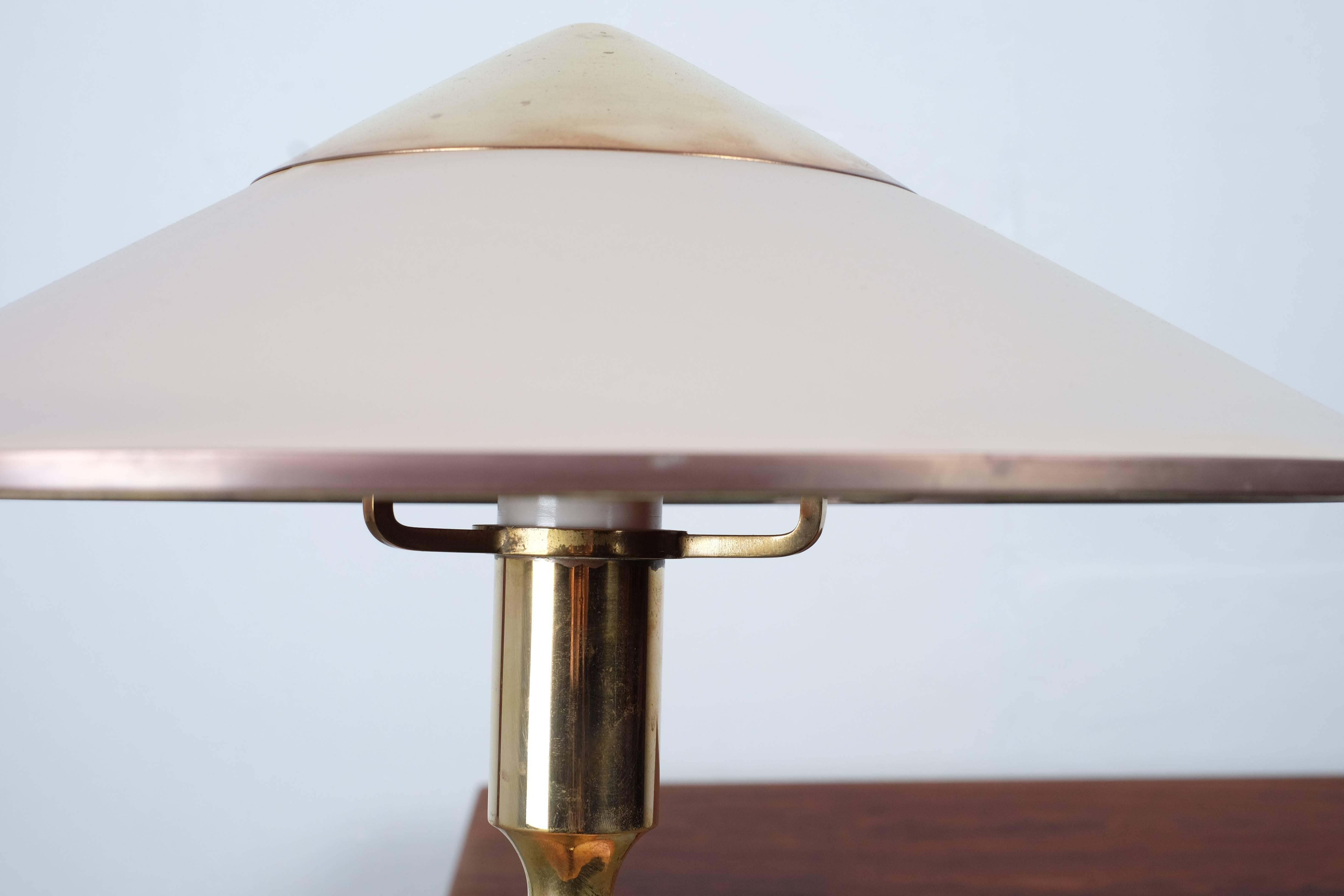 Brass Kongelys 'King Light' Desk Lamp by Niels Rasmussen Thykier for Fog and Mørup