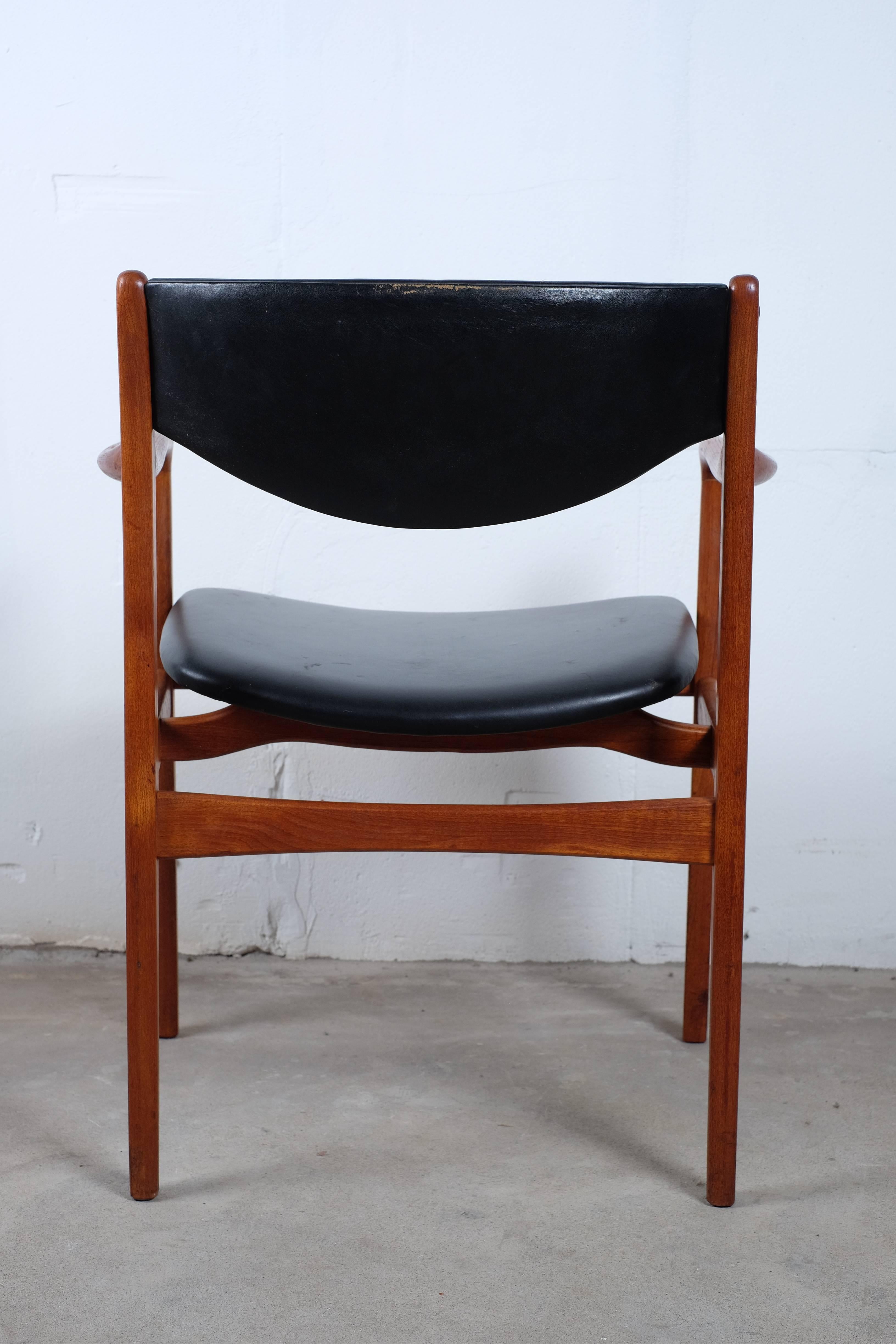 Armchairs in Solid Teak by Danish Designer Gotfred H. Petersen 2