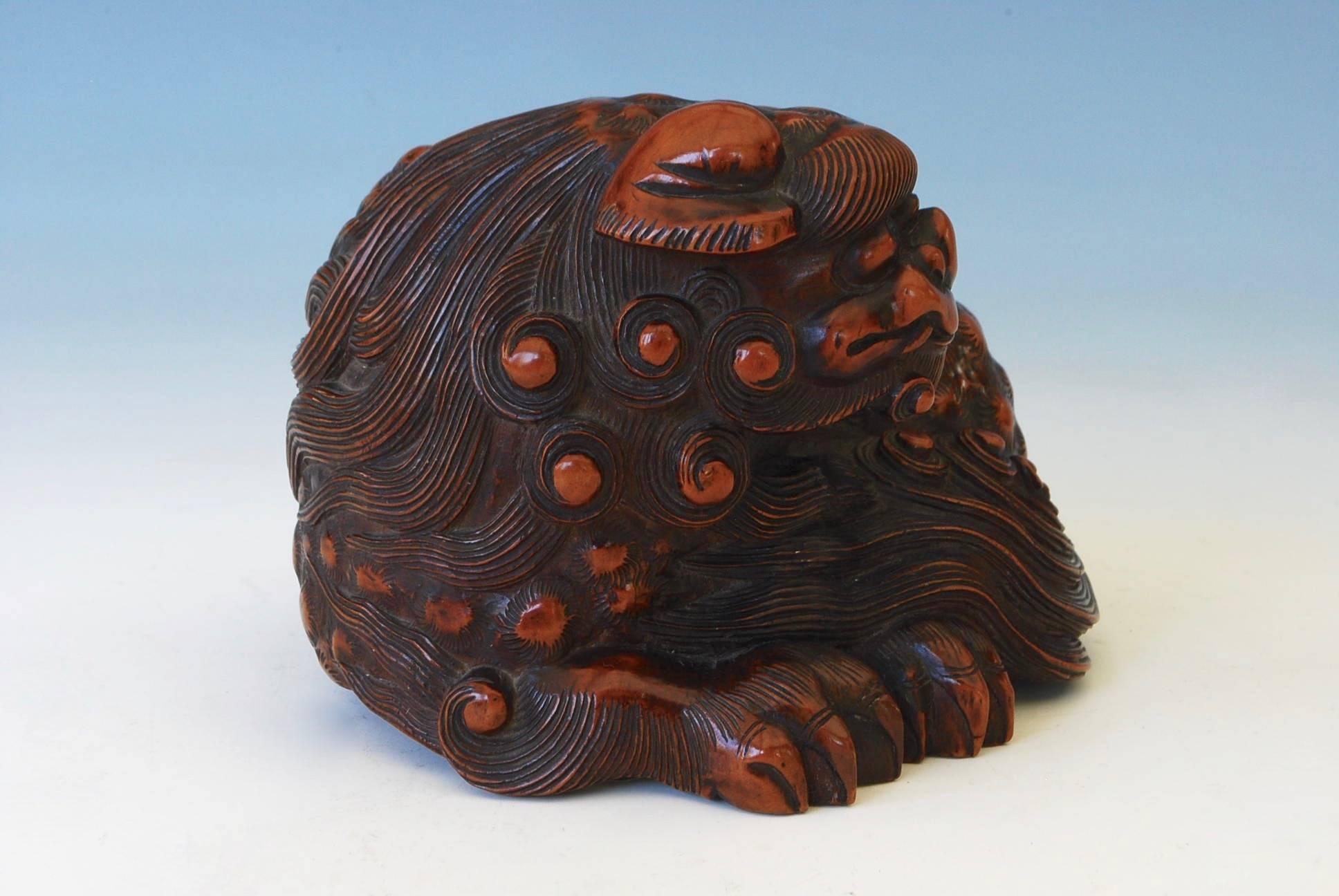 Japanese Okimono of a Shishi In Good Condition In MILANO, IT