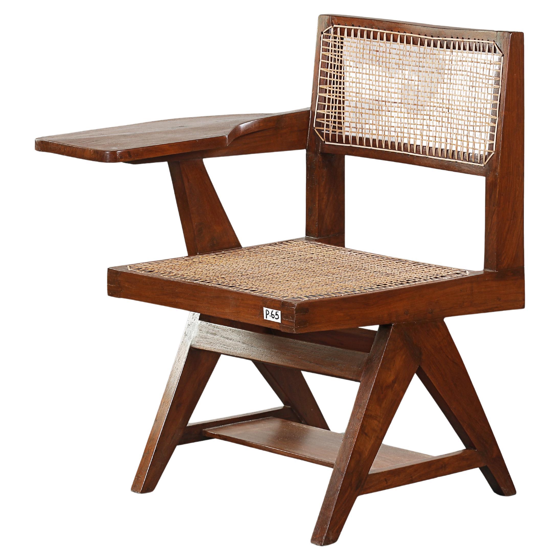 Chaise d'étudiante Pierre Jeanneret / Authentique Mid-Century Modern PJ-SI-26-A