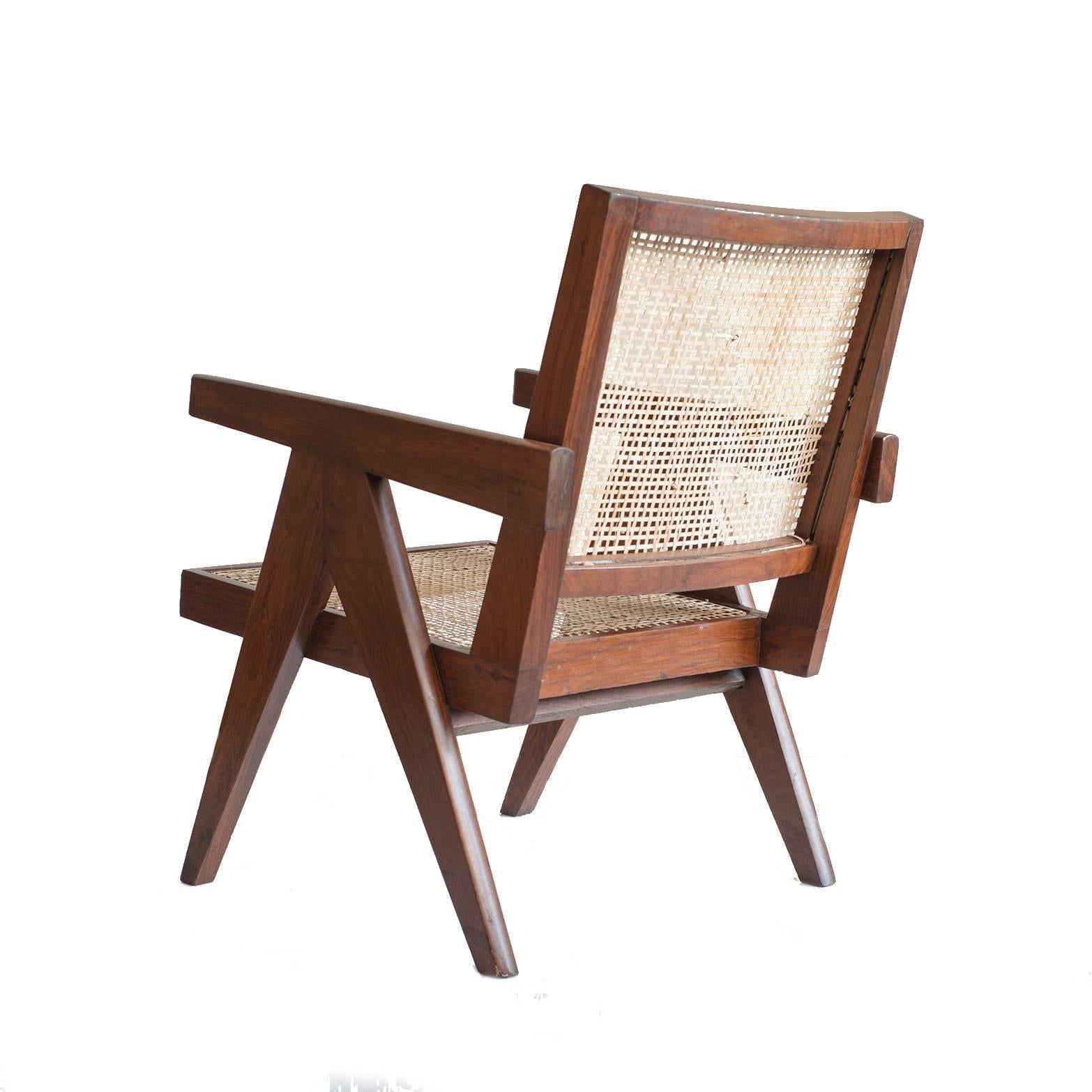 A pair of Pierre Jeanneret Easy Cane Chairs for Chandigarh PJ-SI-29-A
