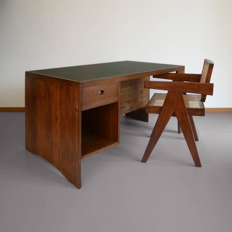 Pierre Jeanneret Office Desk with Visible for Chandigarh at 1stDibs