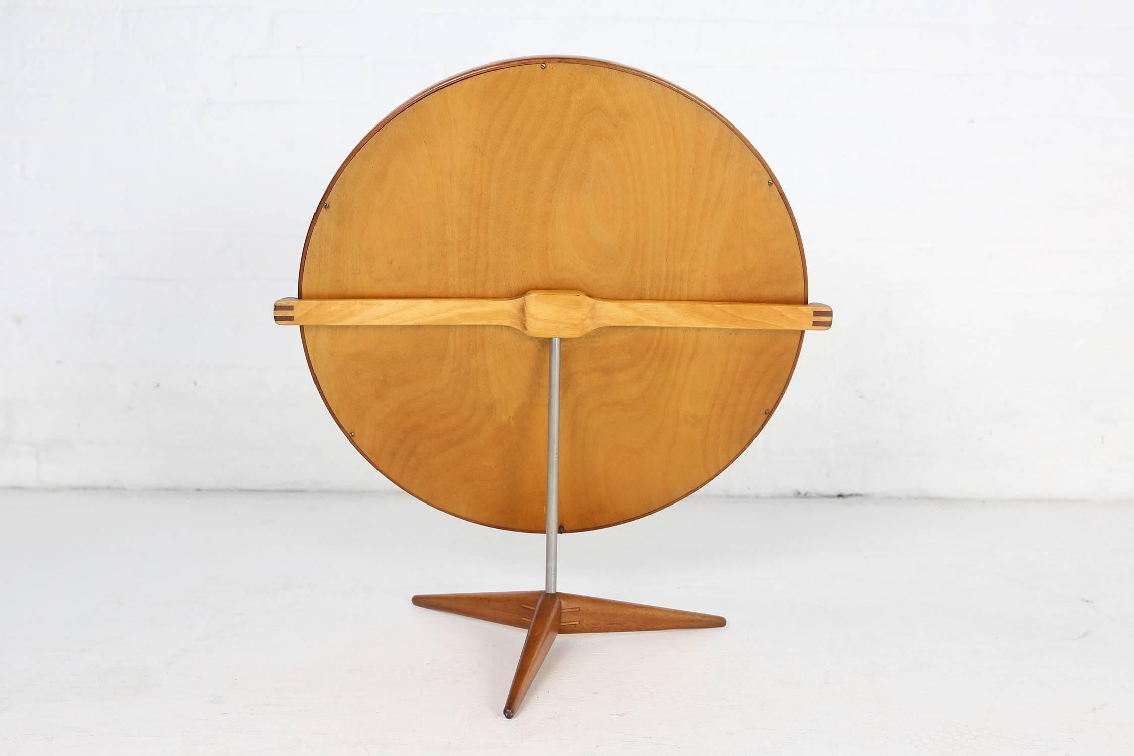 Mid-Century Modern Uno & Osten Kristiansson Table Mirror Produced by Luxus in Sweden