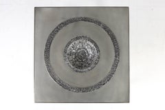 Brutalist Ashtray Table by Marc D'Haenens in Aluminium