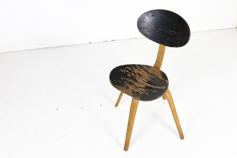 Hugues Steiner "Bowwood" Chair No.3 for Steiner Meubles, 1950s For