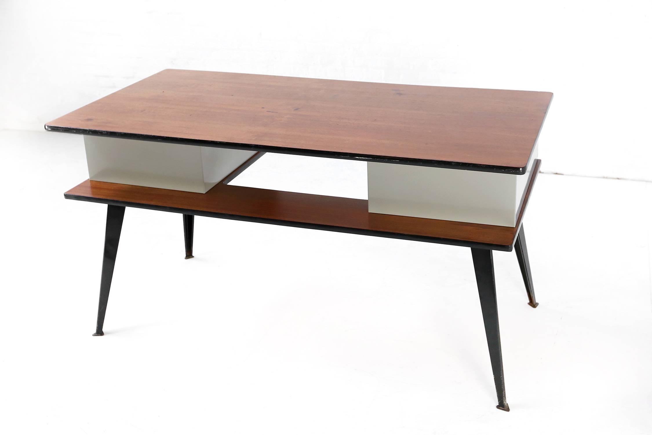 Veneer Desk by Willy Van Der Meeren for Tubax For Sale