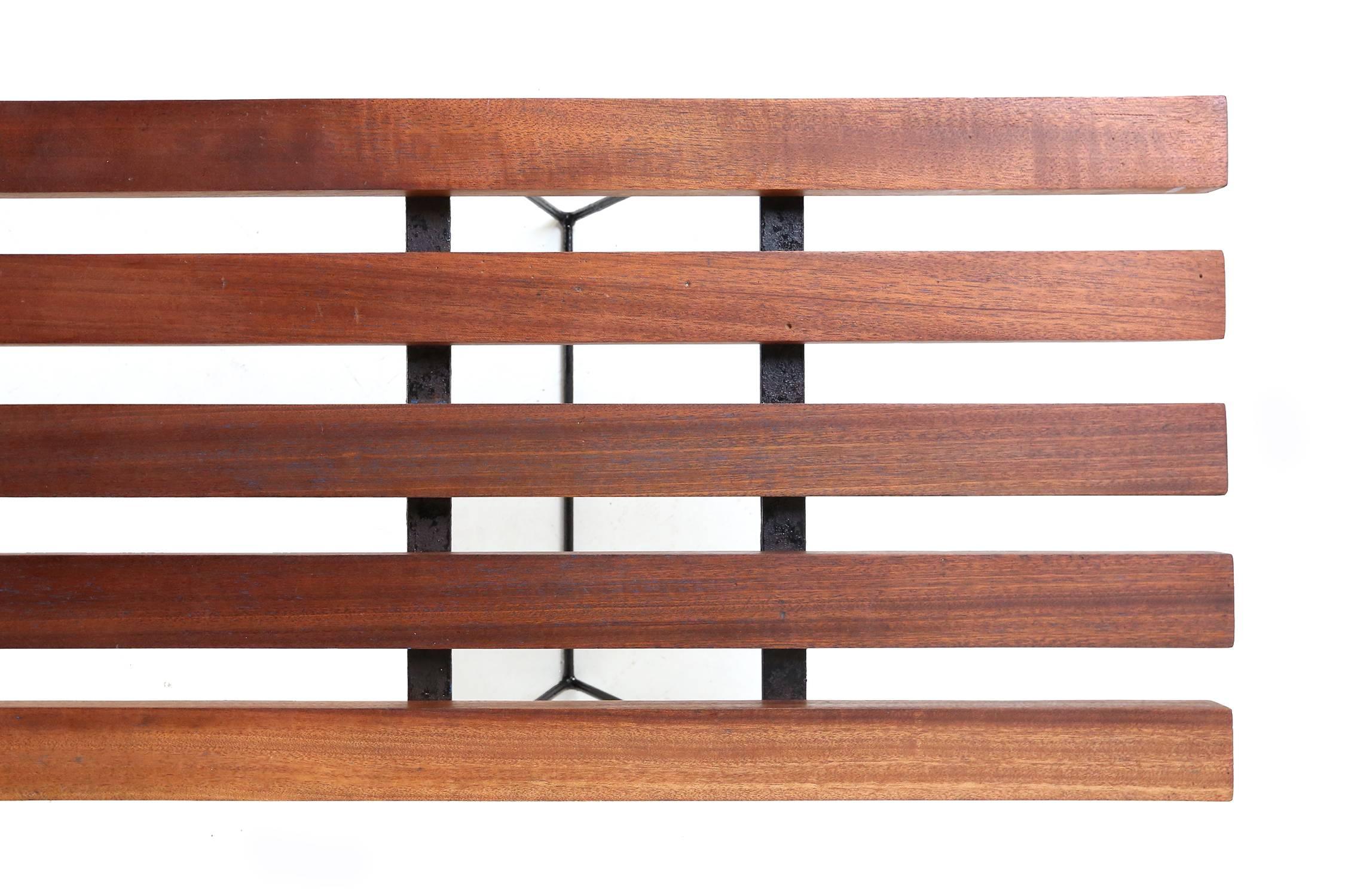 Mid-20th Century Slatted Bench Robin Day for Hille, 1950s For Sale