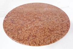 Ettore Sottsass Rose Marble Pedestal Dining Table