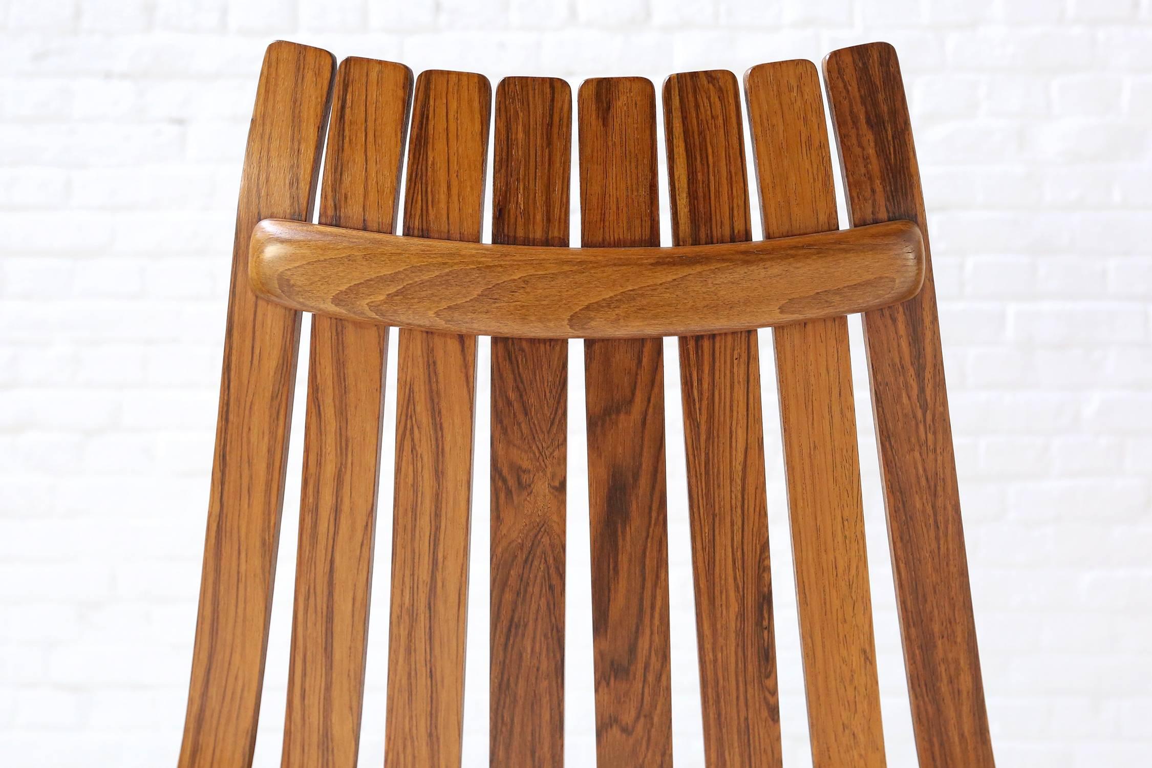 Scandinavian Modern Five Hans Brattrud Rosewood Scandia Chairs Produced by Hove Mobler Norway For Sale
