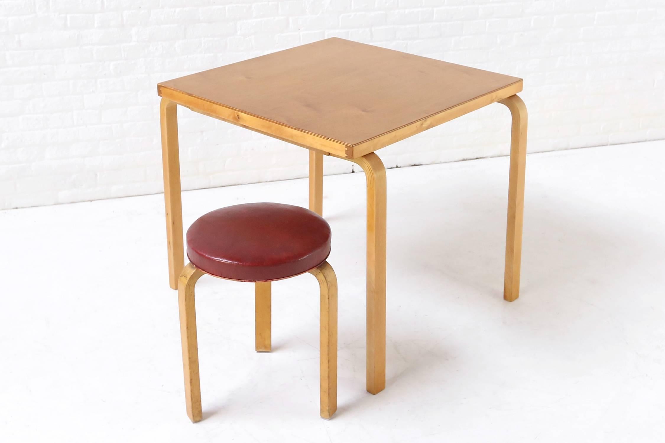 Alvar Aalto Square Table or Desk Model 81B Finmar 2