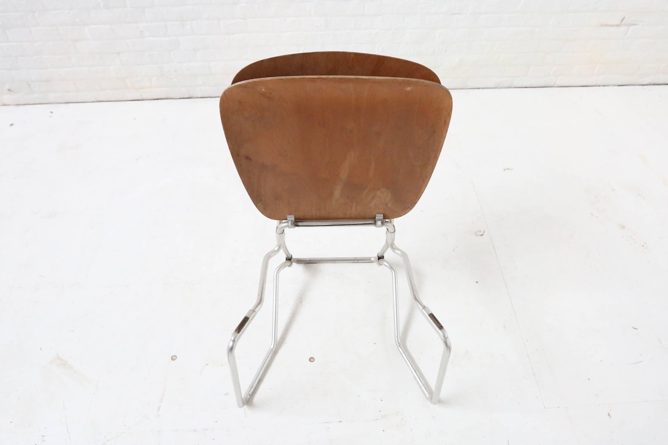 First Edition Aluflex Chairs by Armin Wirth Switzerland, 1950s For Sale 3