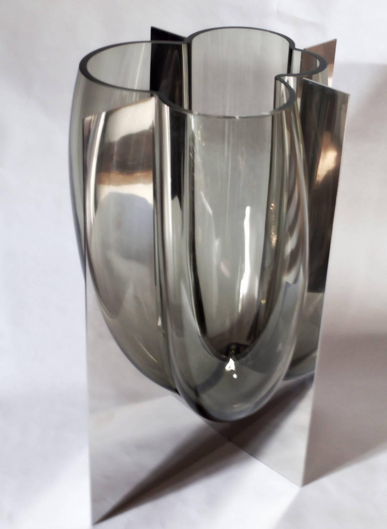 stainless vase