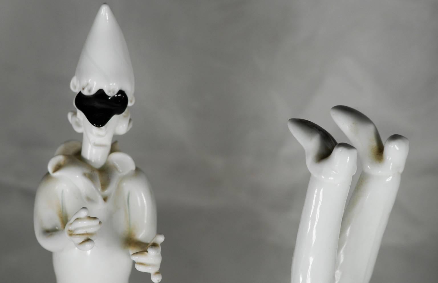 Fulvio Bianconi, Two Tiepoleschi Figurines, Pulcinella 2