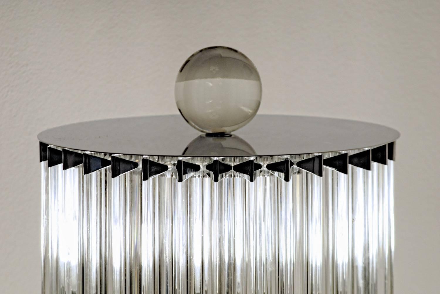 Mid-Century Modern Floor Lamp, 32 Elements, Deco Style, Murano Made