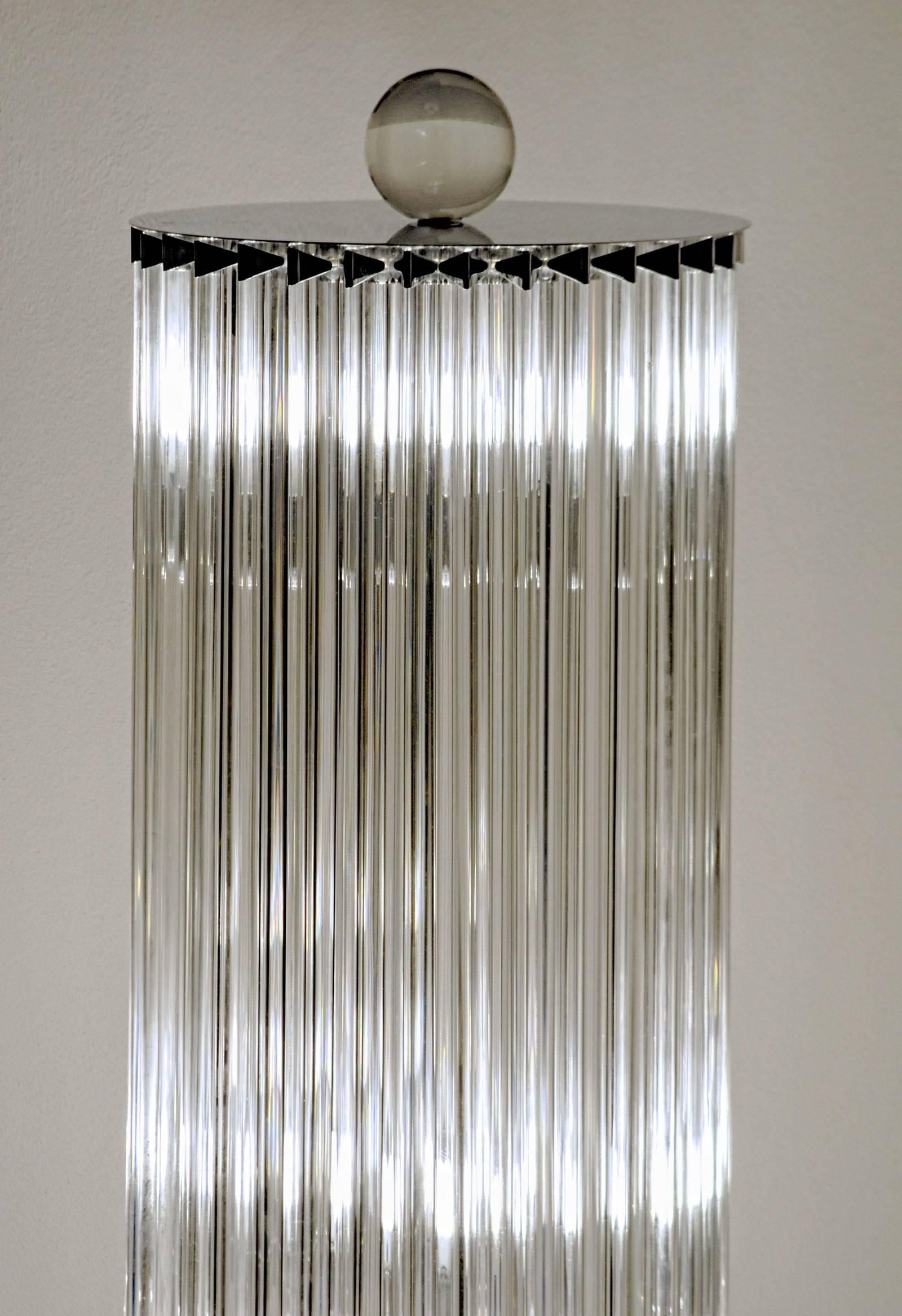 Murano Glass Floor Lamp, 32 Elements, Deco Style, Murano Made