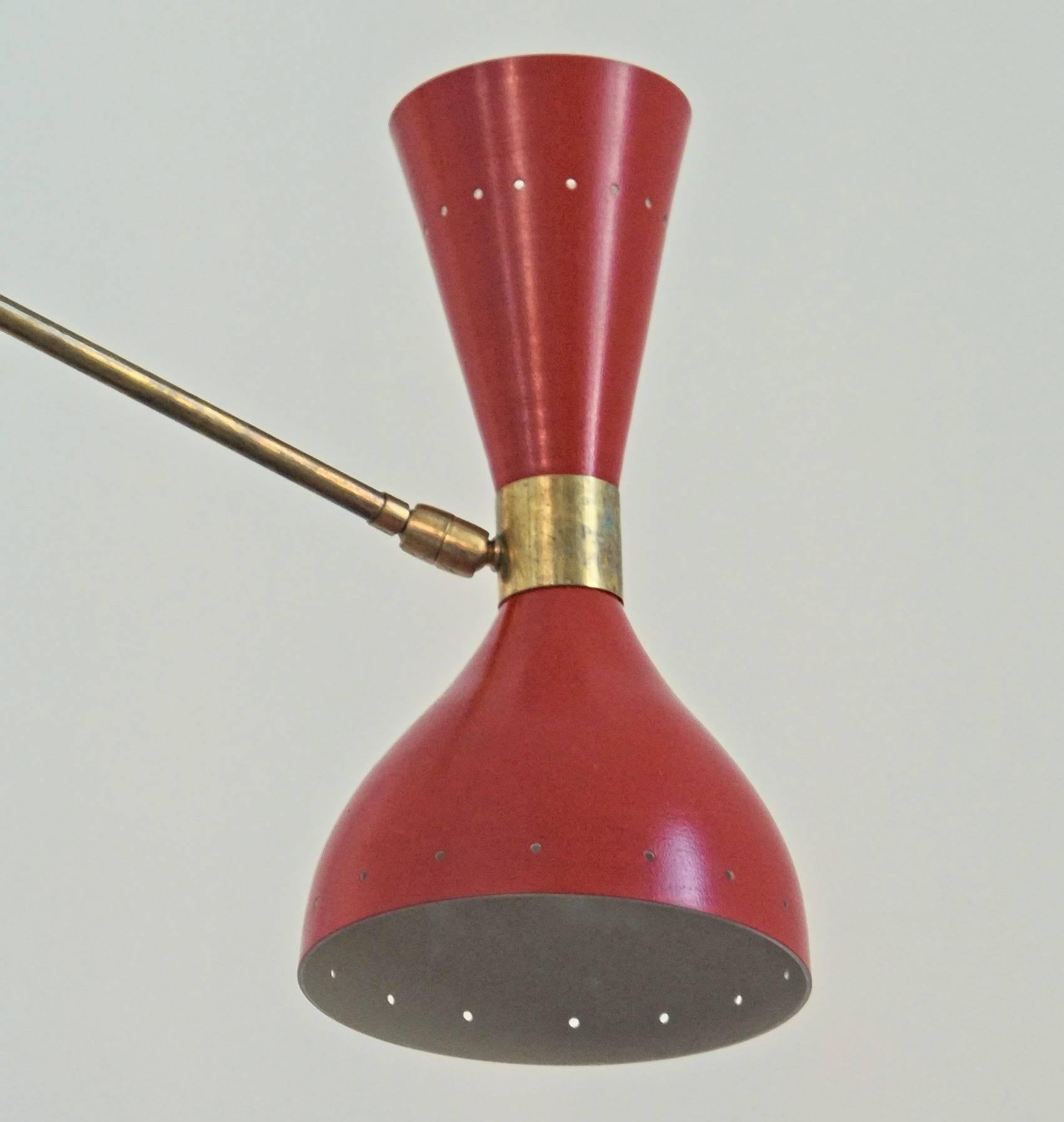 adjustable arm chandelier