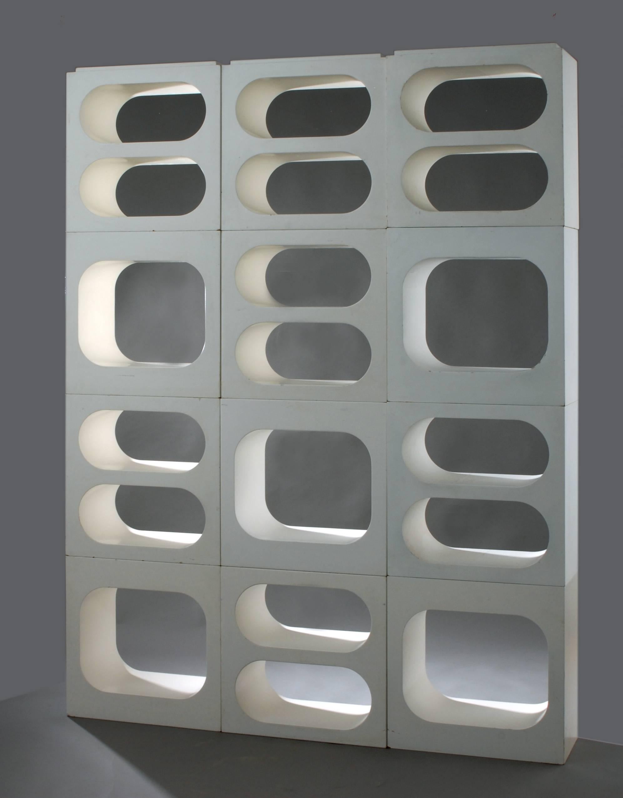 White Modular Room Divider, Germany, 1970 2