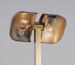 Brass Floor Lamp with Two Rotating Lights, Germany, 1970