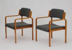 Set of Four TON Armchairs, Czechoslovakia, 1975