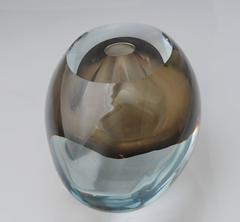 Heavy Art Glass Vase by Filip Hortensky, the Czech Republic, 1990